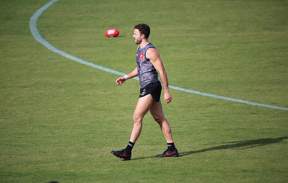 Logue-Mix.jpg Griffin Logue is yet to play a game for Fremantle this year after a run of hamstring injuries. - Fremantle,Fremantle Dockers,AFL,In the Mix